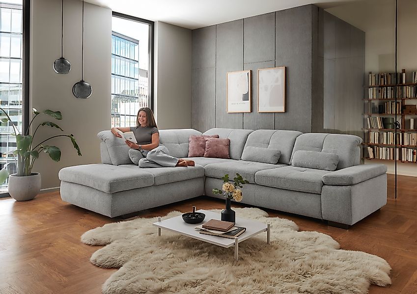 Die PlanBar Ecksofa »MP-IN16012 L-Form mit Federkern-Polsterung« inkl. Sitz günstig online kaufen