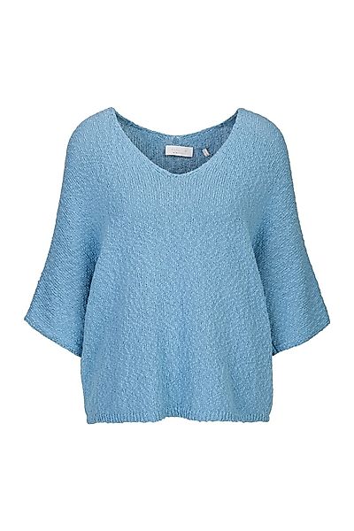 RICHROYAL Kurzarmpullover D-Strick mit lockerem Schnitt günstig online kaufen