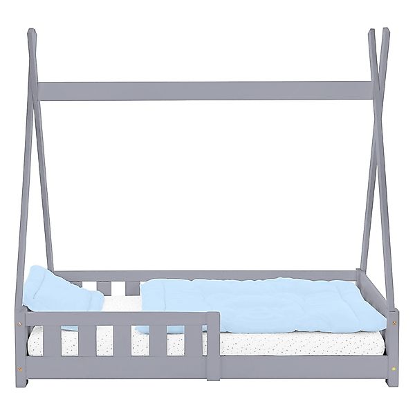ML-DESIGN Spielbett Hausbett Tipi Zeltbett inkl. Lattenrost Bodenbett Kinde günstig online kaufen