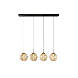 ZMH Pendelleuchte LED Höhenverstellbar Kronleuchter Glas günstig online kaufen