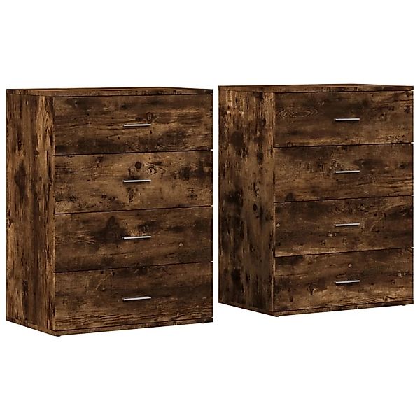 vidaXL Sideboards 2 Stk Räuchereiche 60x39x80 cm Holzwerkstoff 3276627 günstig online kaufen