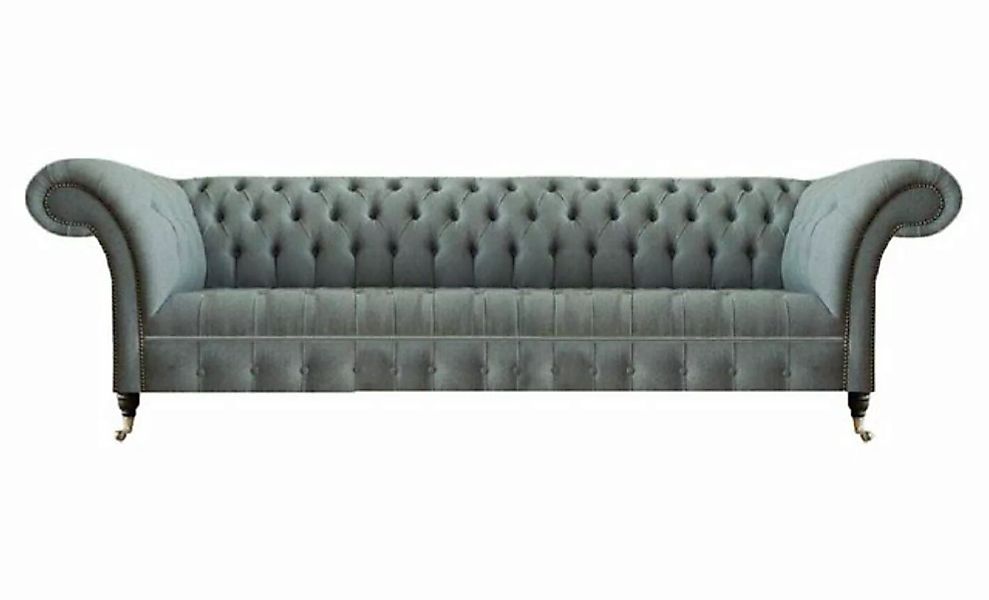 JVmoebel 4-Sitzer Modern Grau Chesterfield Viersitzer Sofa Couch Einrichtun günstig online kaufen