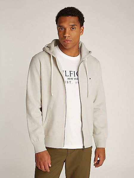 Tommy Hilfiger Kapuzensweatjacke ESSENTIAL FLEECE ZIP THROUGH kleine Logost günstig online kaufen