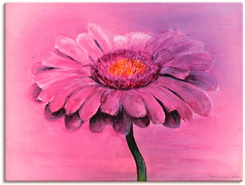 Artland Leinwandbild »Gerbera« Blumen 1 Stk. tlg. auf Keilrahmen gespannt günstig online kaufen