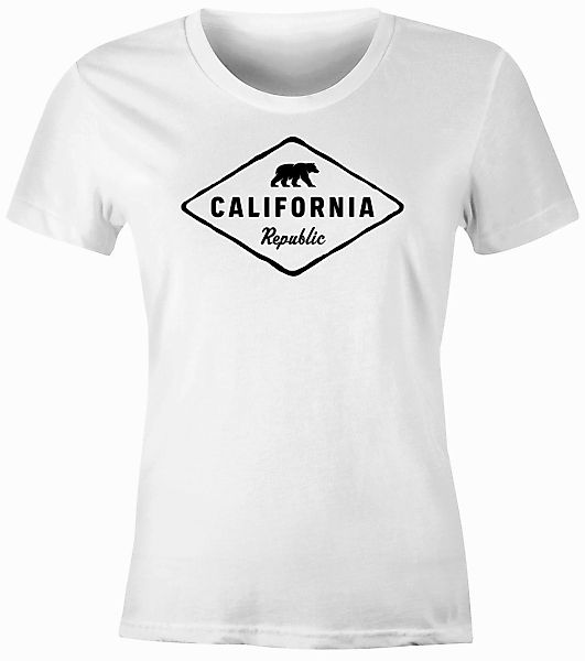 Neverless Print-Shirt Damen T-Shirt California Republic günstig online kaufen