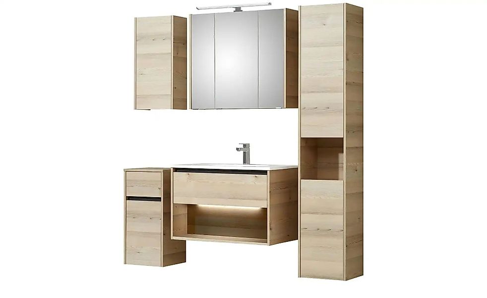 Badkombination  Dillinger See ¦ holzfarben ¦ Maße (cm): B: 151 H: 200 Schrä günstig online kaufen