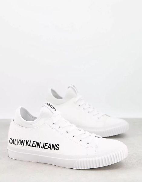 Calvin Klein Jeans – Icarus – Sneaker in Weiß günstig online kaufen