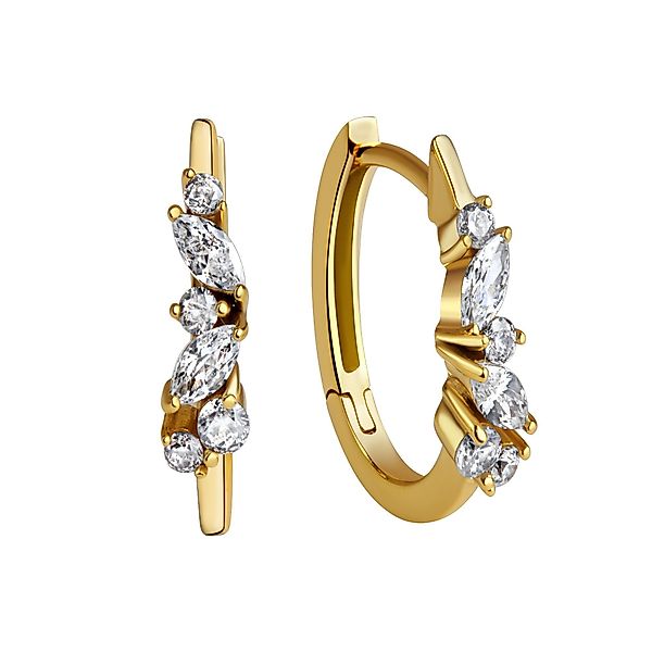 CELESTA Paar Creolen 375 Gold Zirkonia günstig online kaufen