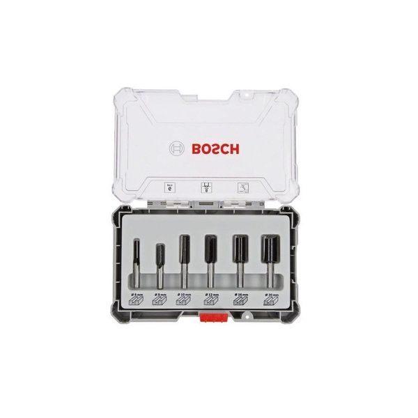 BOSCH Fräser-Set 6-teiliges Nutfräser-Set Nut Fräser günstig online kaufen