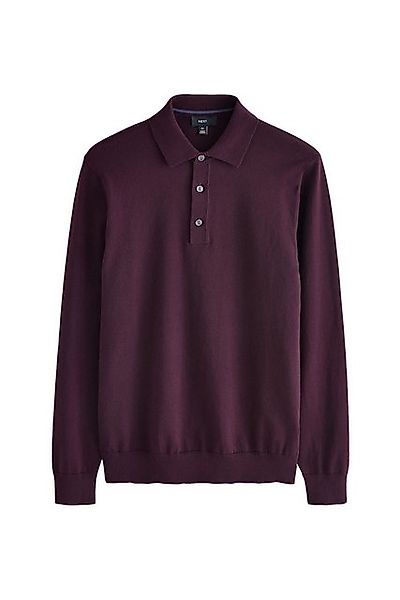 Next Langarm-Poloshirt Langärmeliges Slim Fit Poloshirt günstig online kaufen