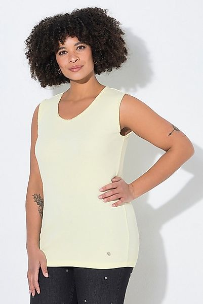 Angel of Style Longtop Top körpernahe Passform Fransenkanten günstig online kaufen