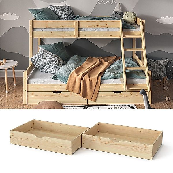 VitaliSpa® Bettschubkasten Everest, Naturholz, 98 x günstig online kaufen
