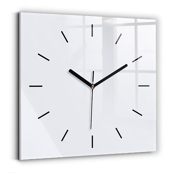 Tulup Wanduhr Glasuhr Modernistische Glaswanduhr 30x30cm günstig online kaufen
