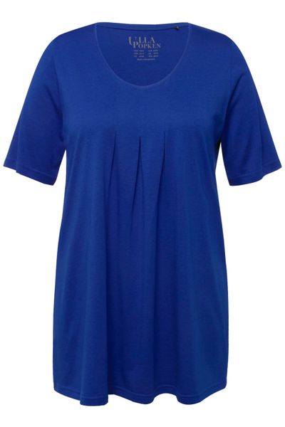 Ulla Popken T-Shirt T-Shirt Zierfalten A-Linie günstig online kaufen