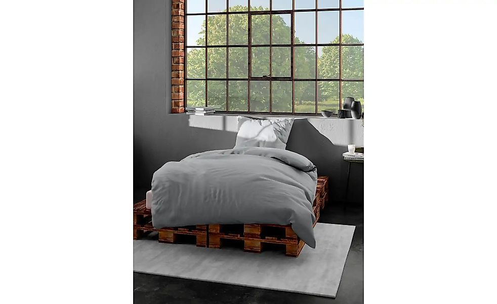 BIERBAUM Bettwäsche "Chic Uni" 2 Stk. Schickes Unidesign: Modern und elegan günstig online kaufen