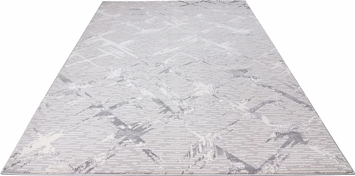 my home Teppich "Kirian" rechteckig 24 mm Höhe 3D-Effekt, Kurzflor, gekette günstig online kaufen