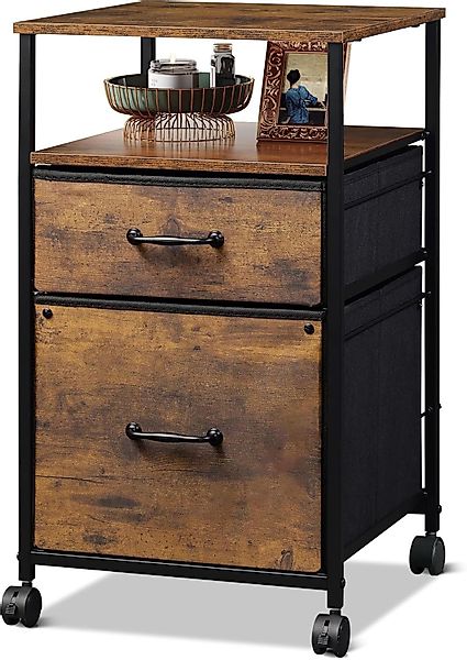 DEVAISE Aktenschrank Rollcontainer mit 2 Schubladen, günstig online kaufen
