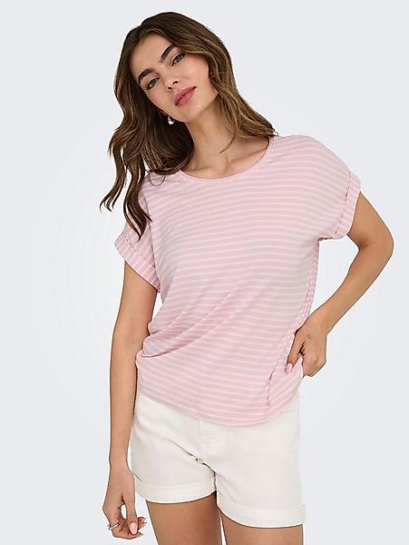 ONLY Kurzarmshirt ONLMOSTER STRIPE S/S O-NECK TOP JRS NOOS gestreift, lässi günstig online kaufen