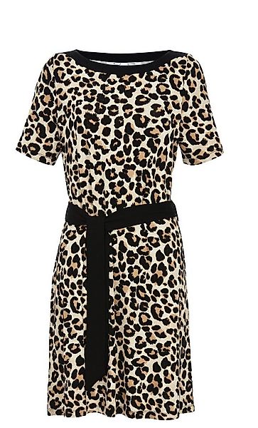 Ringella Sommerkleid mit Animal-Print und Bindegürtel Allover-Animalprint günstig online kaufen