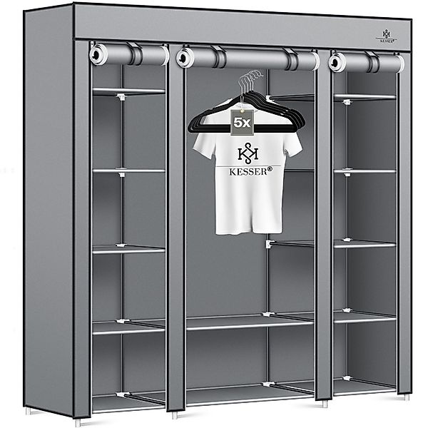 KESSER Kleiderschrank Stoffschrank Stabil mit Kleiderstange günstig online kaufen