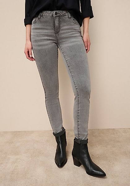 Tamaris Skinny-fit-Jeans schmale Beinweite, mit Gürtelschlaufenbund, mit Me günstig online kaufen