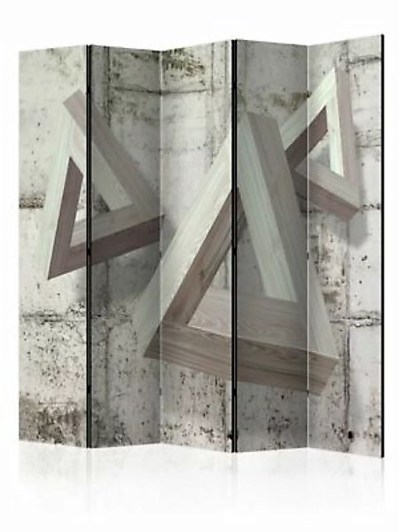 artgeist Paravent Grey Trio II [Room Dividers] grau/weiß Gr. 225 x 172 günstig online kaufen