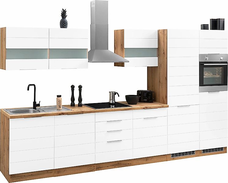 KOCHSTATION Küchenzeile »KS-Luhe« 360 cm breit, wahlweise mit oder ohne E-G günstig online kaufen