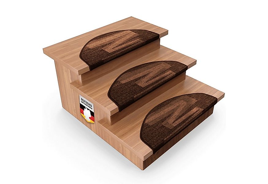 Karat Stufenmatte Hastings, Treppenschutz, Halbrund, Höhe: 8.5 mm, aus Poly günstig online kaufen