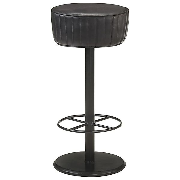 vidaXL Barhocker Barhocker Schwarz Echtleder (1 günstig online kaufen