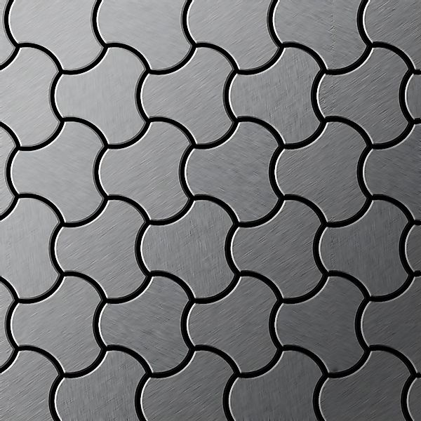 ALLOY Mosaik Fliese Massiv Metall Edelstahl Marine Gebürstet Grau Ubiquity- günstig online kaufen