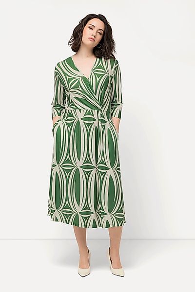 Ulla Popken Midikleid Midikleid grafischer Druck günstig online kaufen
