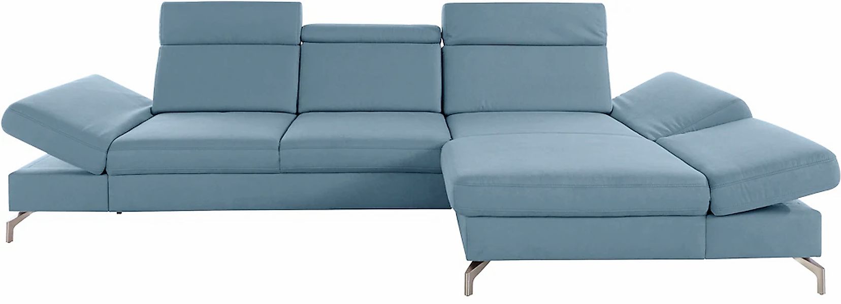 sit&more Ecksofa »Brisbane L-Form«, Fußhöhe 12 cm, inklusive Sitztiefen-, A günstig online kaufen