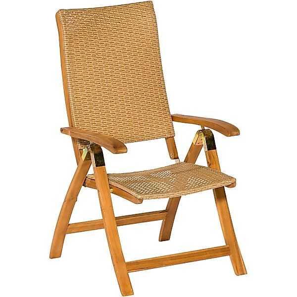 MERXX Gartenstuhl "Capri" (Set) 2 Stk.2er Set, Akazie/Polyrattan, klappbar, günstig online kaufen