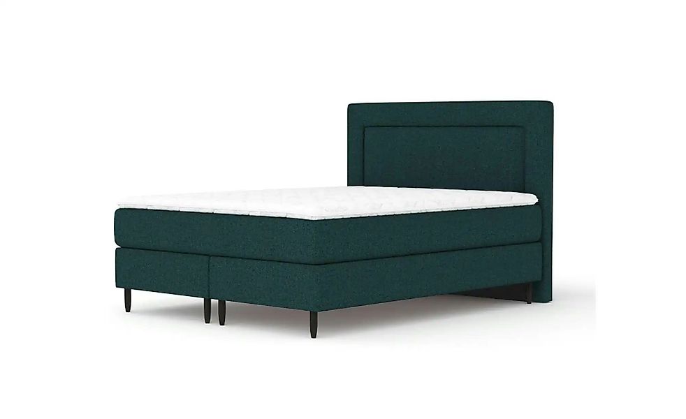 Boxspringbett   ¦ grün ¦ Maße (cm): B: 145 H: 123 Betten > Komfortbetten - günstig online kaufen