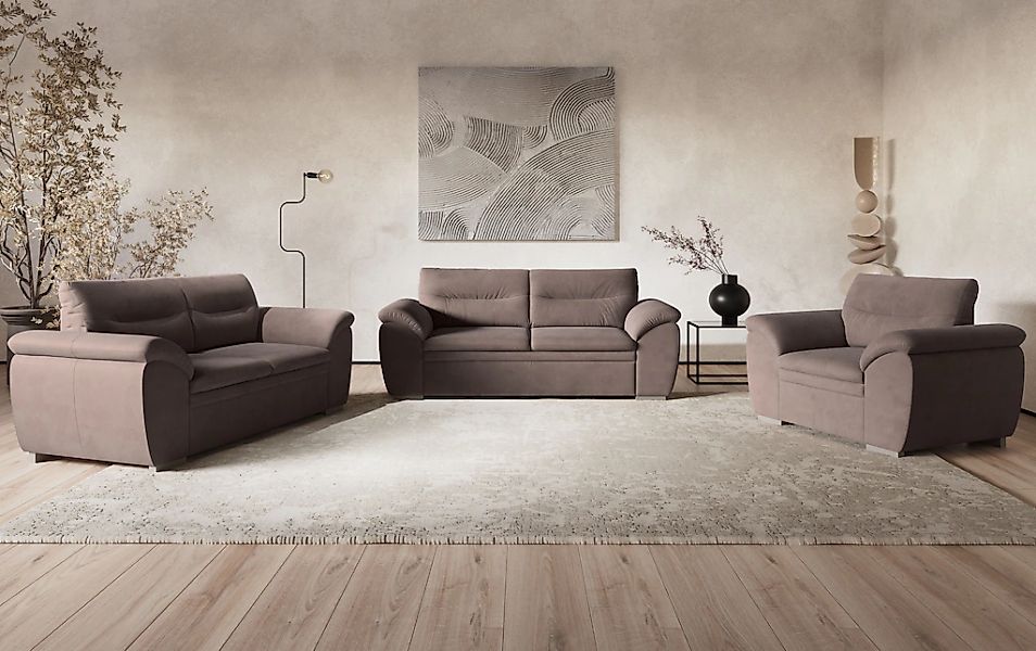COTTA Polstergarnitur "Leandra", Set bestehend aus: 2-Sitzer & 2,5-Sitzer günstig online kaufen