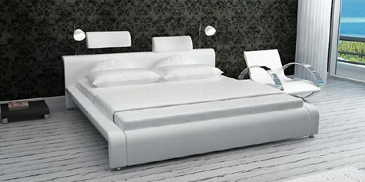 JVmoebel Bett LEDERBETT POLSTERBETT 180x200cm DOPPELBETT DESIGN BETT NEU (B günstig online kaufen