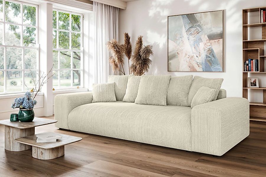 Home affaire Big-Sofa "LAKESIDE 3-Sitzer Schlafsofa mit Bettkasten, Breite günstig online kaufen