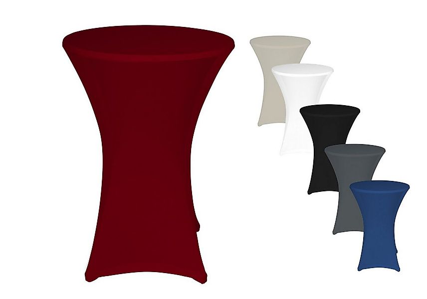 TexDeko Stehtischhusse 5er Pack Stretch-Hussen – verstärkte Fußtaschen für günstig online kaufen