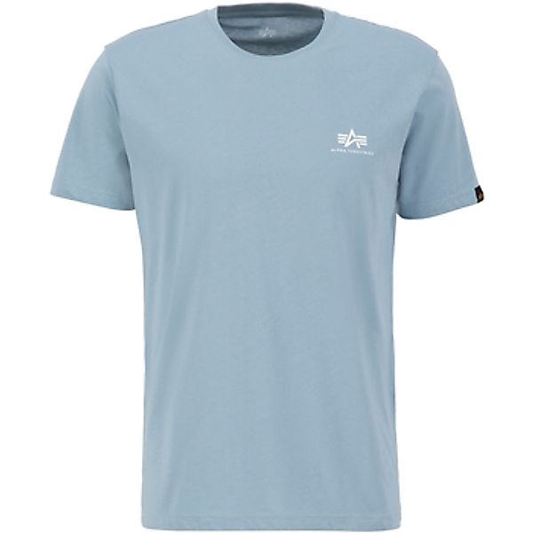 Alpha  T-Shirt Basic T Small Logo - greyblue günstig online kaufen