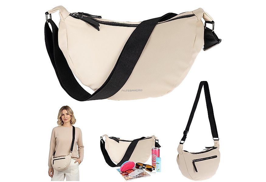 Alessandro Salvatore Handtasche Crossbag Damen Schultertasche Banane Tasche günstig online kaufen