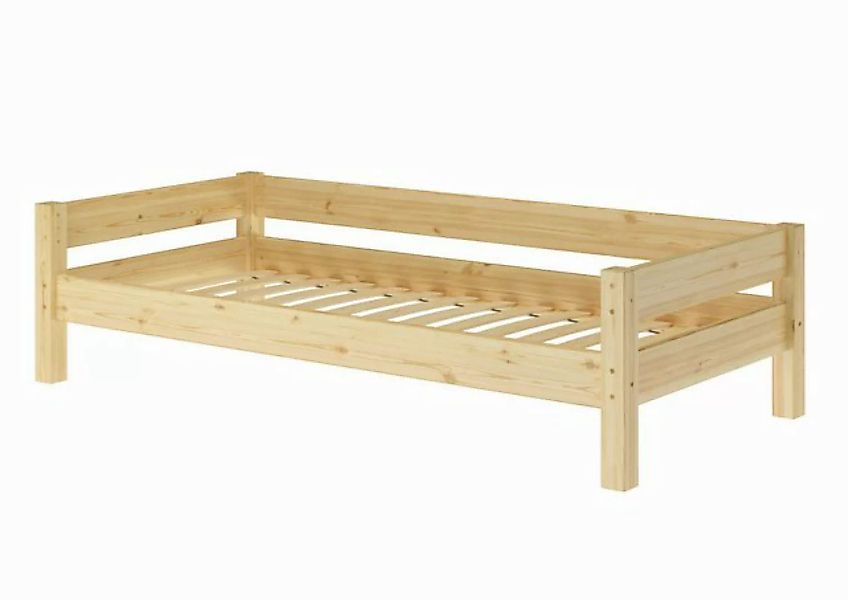 ERST-HOLZ Bett Holzbett Kiefer massiv klar lackiert, Kieferfarblos lackiert günstig online kaufen