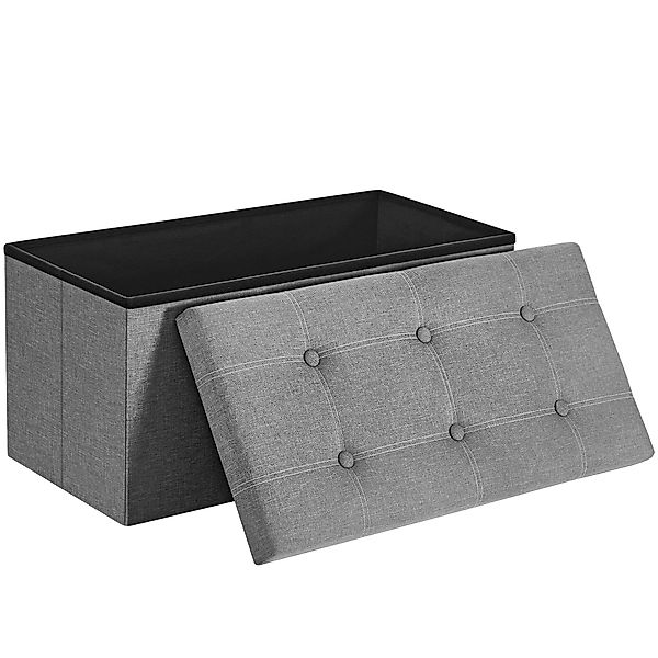 SONGMICS Sitzbank, Sitzhocker, mit Stauraum, faltbar, günstig online kaufen