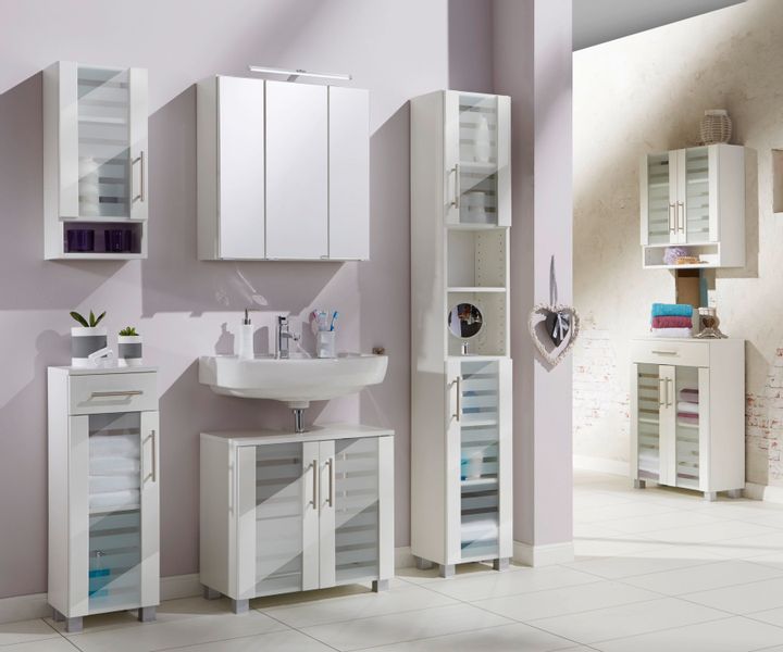 welltime Midischrank "Jaca" Breite 30 cm, mit MDF Hochglanz-Fronten günstig online kaufen