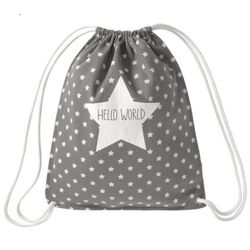 Geschenketorten-Gebhardt Sportrucksack Grauer Beutel Rucksack Kordelzug günstig online kaufen