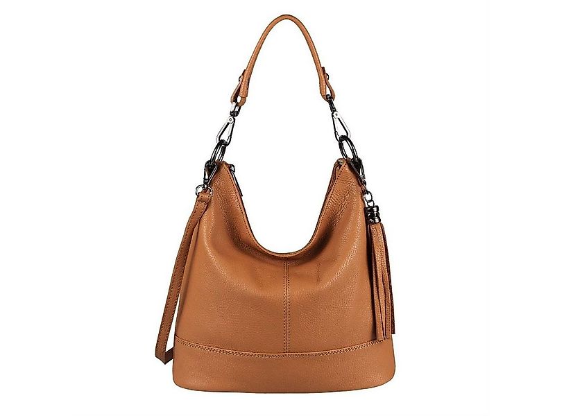 ITALYSHOP24 Schultertasche Made in Italy Damen Leder Tasche Shopper Umhänge günstig online kaufen