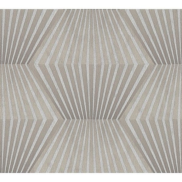 Bricoflor Geometrische Tapete In Beige Grau Moderne Vliestapete In 3D Optik günstig online kaufen