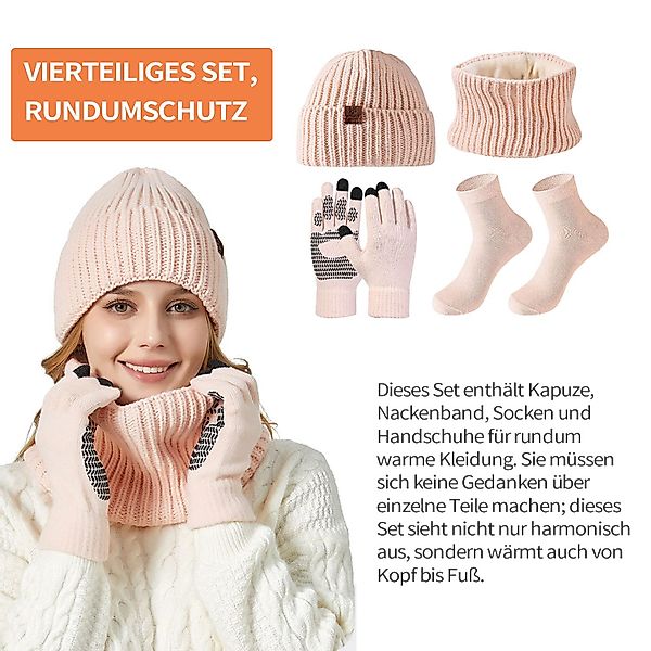 Refttenw Mütze & Schal Damen Mütze,Plüsch günstig online kaufen