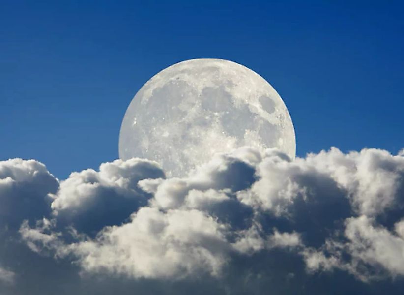 Papermoon Fototapete »Big Moon and Clouds« günstig online kaufen