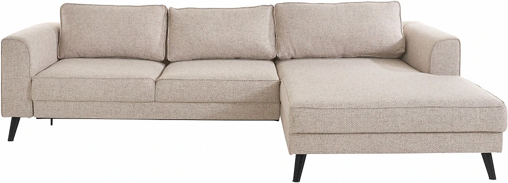 INOSIGN Ecksofa "Lumber Jack, elegant und bequem, Breite 280, hoher Fuß, L- günstig online kaufen