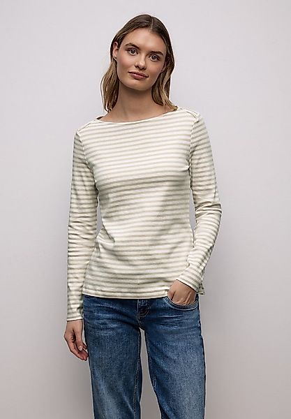 STREET ONE Langarmshirt aus reiner Baumwolle günstig online kaufen